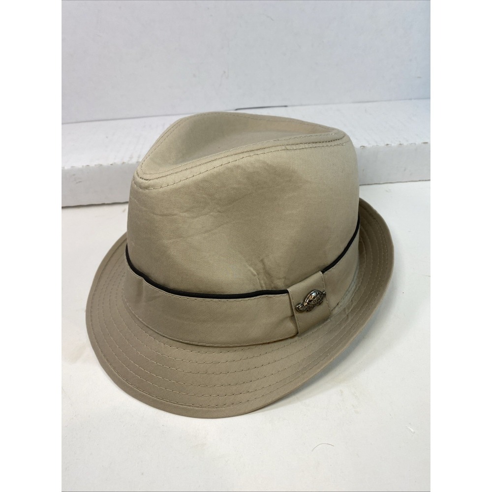 Fedora Pamoa Hat Unisex‎ Beige S/M 100% Linen Spring Summer